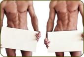 male chest and back wax